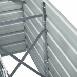 vidaXL Strat înălțat de grădină antracit 240x40x77 cm oțel galvanizat vidaXL Strat înălțat de grădină antracit 240x40x77 cm oțel galvanizat