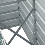 vidaXL Strat înălțat de grădină verde 240 x 40 x 45 cm oțel galvanizat