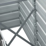 vidaXL Strat înălțat de grădină antracit 240x40x45 cm oțel galvanizat vidaXL Strat înălțat de grădină antracit 240x40x45 cm oțel galvanizat