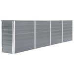 vidaXL Strat înălțat grădină, gri, 320 x 40 x 77 cm, oțel galvanizat vidaXL Strat înălțat grădină, gri, 320 x 40 x 77 cm, oțel galvanizat