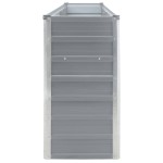 vidaXL Strat înălțat grădină, gri, 320 x 40 x 77 cm, oțel galvanizat vidaXL Strat înălțat grădină, gri, 320 x 40 x 77 cm, oțel galvanizat