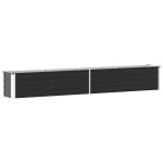 vidaXL Strat înălțat de grădină antracit 320x40x45 cm oțel galvanizat