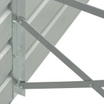 vidaXL Strat înălțat de grădină, gri, 400x80x45 cm, oțel galvanizat