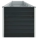 vidaXL Strat înălțat de grădină antracit 400x80x45 cm oțel galvanizat vidaXL Strat înălțat de grădină antracit 400x80x45 cm oțel galvanizat