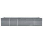 vidaXL Strat înălțat de grădină, gri, 400x80x77 cm, oțel galvanizat vidaXL Strat înălțat de grădină, gri, 400x80x77 cm, oțel galvanizat