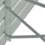 vidaXL Strat înălțat grădină, gri, 480x80x45 cm, oțel galvanizat