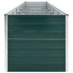 vidaXL Strat înălțat de grădină, verde, 480x80x77 cm, oțel galvanizat vidaXL Strat înălțat de grădină, verde, 480x80x77 cm, oțel galvanizat