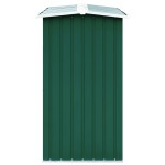 vidaXL Șopron depozitare lemne, verde, 172x91x154 cm, oțel galvanizat vidaXL Șopron depozitare lemne, verde, 172x91x154 cm, oțel galvanizat