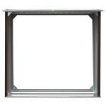vidaXL Șopron depozitare lemne, maro, 172x91x154 cm, oțel galvanizat vidaXL Șopron depozitare lemne, maro, 172x91x154 cm, oțel galvanizat