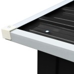 vidaXL Șopron depozitare lemne antracit 172x91x154 cm oțel galvanizat vidaXL Șopron depozitare lemne antracit 172x91x154 cm oțel galvanizat