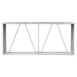 vidaXL Șopron depozitare lemne, verde, 330x84x152 cm, oțel galvanizat vidaXL Șopron depozitare lemne, verde, 330x84x152 cm, oțel galvanizat