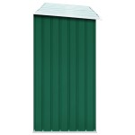 vidaXL Șopron depozitare lemne, verde, 330x84x152 cm, oțel galvanizat vidaXL Șopron depozitare lemne, verde, 330x84x152 cm, oțel galvanizat