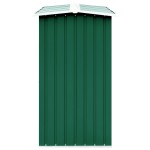 vidaXL Șopron depozitare lemne, verde, 330x92x153 cm, oțel galvanizat vidaXL Șopron depozitare lemne, verde, 330x92x153 cm, oțel galvanizat