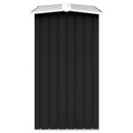 vidaXL Șopron depozitare lemne antracit, 330x92x153 cm oțel galvanizat vidaXL Șopron depozitare lemne antracit, 330x92x153 cm oțel galvanizat