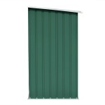 vidaXL Șopron de lemne grădină, verde, 163x83x154 cm, oțel galvanizat vidaXL Șopron de lemne grădină, verde, 163x83x154 cm, oțel galvanizat