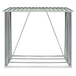 vidaXL Șopron de lemne grădină, verde, 163x83x154 cm, oțel galvanizat vidaXL Șopron de lemne grădină, verde, 163x83x154 cm, oțel galvanizat
