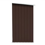 vidaXL Șopron depozitare lemne, maro, 163x83x154 cm, oțel galvanizat vidaXL Șopron depozitare lemne, maro, 163x83x154 cm, oțel galvanizat