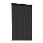 vidaXL Șopron de lemne de grădină, gri, 163x83x154 cm, oțel galvanizat vidaXL Șopron de lemne de grădină, gri, 163x83x154 cm, oțel galvanizat