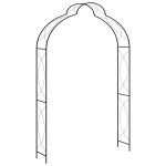 vidaXL Arcadă de grădină, negru, 150 x 34 x 240 cm, fier vidaXL Arcadă de grădină, negru, 150 x 34 x 240 cm, fier