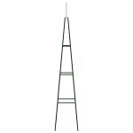 vidaXL Suporturi plante grădină 2 buc. verde închis 35x35x195 cm fier vidaXL Suporturi plante grădină 2 buc. verde închis 35x35x195 cm fier