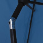 vidaXL Umbrelă de soare cu stâlp metalic, albastru azur, 300x200 cm vidaXL Umbrelă de soare cu stâlp metalic, albastru azur, 300x200 cm