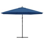 vidaXL Umbrelă consolă de grădină, stâlp din aluminiu, albastru 350 cm vidaXL Umbrelă consolă de grădină, stâlp din aluminiu, albastru 350 cm