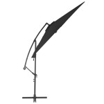 vidaXL Umbrelă consolă de grădină cu stâlp din aluminiu, negru, 300 cm vidaXL Umbrelă consolă de grădină cu stâlp din aluminiu, negru, 300 cm