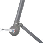 vidaXL Umbrelă consolă de grădină cu stâlp din aluminiu, negru, 300 cm vidaXL Umbrelă consolă de grădină cu stâlp din aluminiu, negru, 300 cm