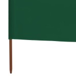 vidaXL Paravan anti-vânt cu 3 panouri, verde, 400 x 160 cm, textil vidaXL Paravan anti-vânt cu 3 panouri, verde, 400 x 160 cm, textil