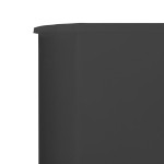vidaXL Paravan anti-vânt cu 3 panouri, antracit, 400 x 160 cm, textil