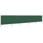 vidaXL Paravan anti-vânt cu 5 panouri, verde, 600 x 160 cm, textil vidaXL Paravan anti-vânt cu 5 panouri, verde, 600 x 160 cm, textil