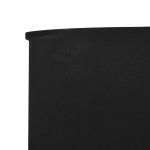vidaXL Paravan anti-vânt cu 6 panouri, negru, 800 x 80 cm, textil vidaXL Paravan anti-vânt cu 6 panouri, negru, 800 x 80 cm, textil