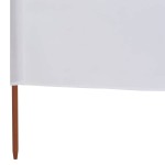 vidaXL Paravan anti-vânt cu 6 panouri, alb nisipiu, 800x160 cm textil vidaXL Paravan anti-vânt cu 6 panouri, alb nisipiu, 800x160 cm textil
