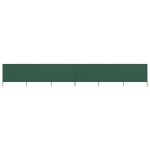 vidaXL Paravan anti-vânt cu 6 panouri, verde, 800 x 160 cm, textil vidaXL Paravan anti-vânt cu 6 panouri, verde, 800 x 160 cm, textil