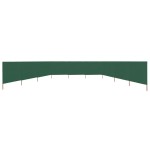 vidaXL Paravan anti-vânt cu 9 panouri, verde, 1200 x 80 cm, textil vidaXL Paravan anti-vânt cu 9 panouri, verde, 1200 x 80 cm, textil