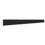 vidaXL Paravan anti-vânt cu 9 panouri, negru, 1200 x 120 cm, textil vidaXL Paravan anti-vânt cu 9 panouri, negru, 1200 x 120 cm, textil