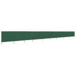 vidaXL Paravan anti-vânt cu 9 panouri, verde, 1200 x 160 cm, textil vidaXL Paravan anti-vânt cu 9 panouri, verde, 1200 x 160 cm, textil