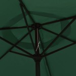 vidaXL Umbrelă de soare, verde, 200 x 224 cm, aluminiu vidaXL Umbrelă de soare, verde, 200 x 224 cm, aluminiu
