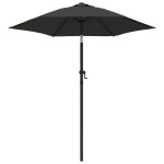 vidaXL Umbrelă de soare, antracit, 200 x 224 cm, aluminiu vidaXL Umbrelă de soare, antracit, 200 x 224 cm, aluminiu