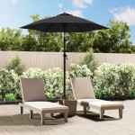 vidaXL Umbrelă de soare, antracit, 200 x 224 cm, aluminiu vidaXL Umbrelă de soare, antracit, 200 x 224 cm, aluminiu