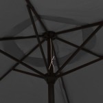 vidaXL Umbrelă de soare, antracit, 200 x 224 cm, aluminiu vidaXL Umbrelă de soare, antracit, 200 x 224 cm, aluminiu