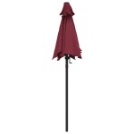 vidaXL Umbrelă de soare, roșu burgund, 200 x 224 cm, aluminiu vidaXL Umbrelă de soare, roșu burgund, 200 x 224 cm, aluminiu