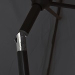 vidaXL Umbrelă de soare, negru, 200 x 224 cm, aluminiu vidaXL Umbrelă de soare, negru, 200 x 224 cm, aluminiu