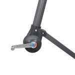 vidaXL Umbrelă de soare suspendată, alb, 3 m, stâlp de aluminiu vidaXL Umbrelă de soare suspendată, alb, 3 m, stâlp de aluminiu