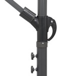 vidaXL Umbrelă de soare suspendată, negru, 3 m, stâlp de aluminiu vidaXL Umbrelă de soare suspendată, negru, 3 m, stâlp de aluminiu