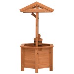 vidaXL Jardinieră tip fântână pentru grădină, 40x40x84 cm, lemn brad vidaXL Jardinieră tip fântână pentru grădină, 40x40x84 cm, lemn brad