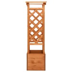 vidaXL Jardinieră cu spalier și arcadă, 49 x 39 x 130 cm, lemn de brad