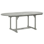 vidaXL Masă de grădină, gri, 200 x 100 x 75 cm, lemn masiv de acacia vidaXL Masă de grădină, gri, 200 x 100 x 75 cm, lemn masiv de acacia