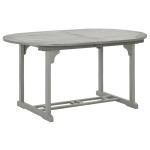 vidaXL Masă de grădină, gri, 200 x 100 x 75 cm, lemn masiv de acacia vidaXL Masă de grădină, gri, 200 x 100 x 75 cm, lemn masiv de acacia