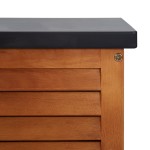 vidaXL Ladă depozitare grădină, 117x50x55 cm, lemn masiv de eucalipt vidaXL Ladă depozitare grădină, 117x50x55 cm, lemn masiv de eucalipt